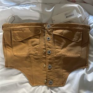 Dion Lee Button Up Crop Top